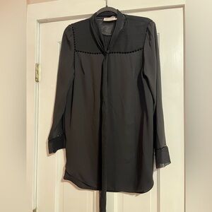 ZIMMERMANN • SHEER BLOUSE • NECK TIE DETAIL